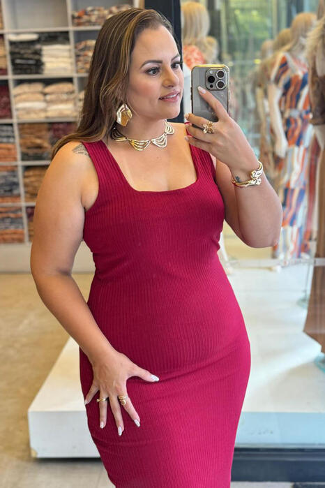 Vestido Carolina Mendes Algodão com Seda